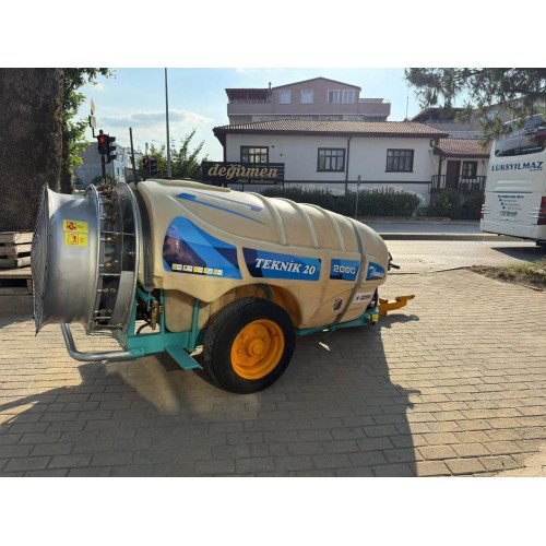 . El Turbo Fanlı Zirai İlaçlama Makinası  Zirmak Teknik 20, 2000 Litre
