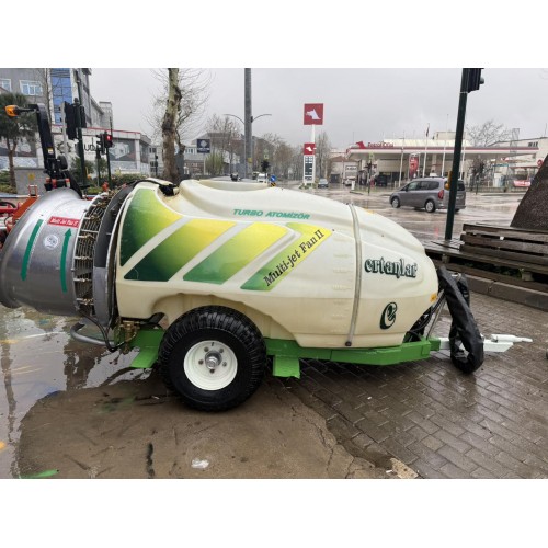 2.El Turbo Fanlı İlaçlama Makinası İkinci El Ertanlar Multi Jet Fan 2018 Model 2000 Litre Atomizör İtalyan Pompa