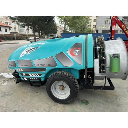 2.El Turbo İlaçlama Makinası Çantaş 2000 Litre Çift Fan