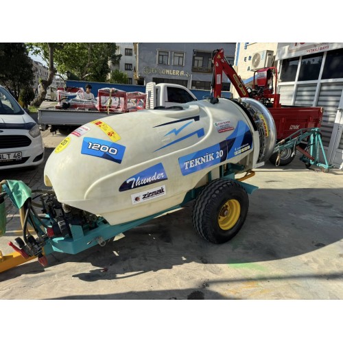 2.El Turbo İlaçlama Makinası Teknik 20 Zİrmak 1200 Litre