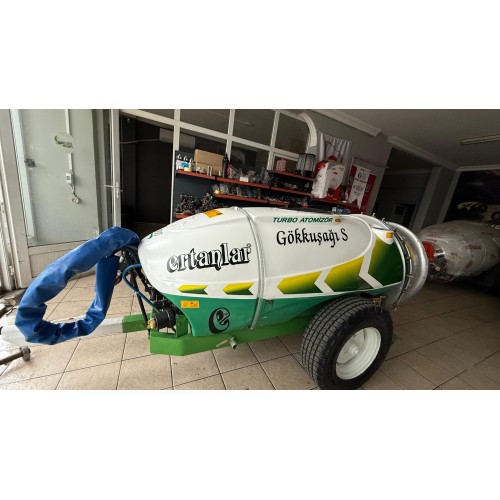 2.El Turbo İlaçlama Makinası Ertanlar Gökkuşağı 1000 litre 