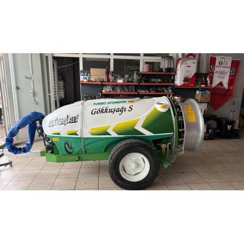 2.El Turbo İlaçlama Makinası Ertanlar Gökkuşağı 1000 litre 