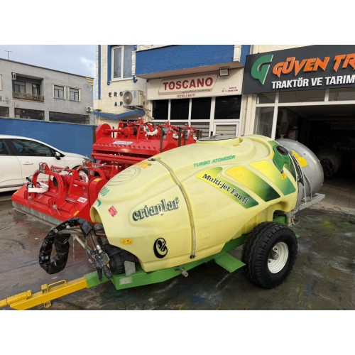 2.El 2000 Lt Turbo Fanlı İlaçlama Makinası Satılık Ertanlar Multi Jet Fan 2018 Model Atomizör İtalyan Pompa