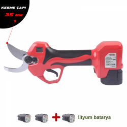 Samsung Akülü Budama Makası 35 MM 2+1 Bataryalı 2.6 Ah