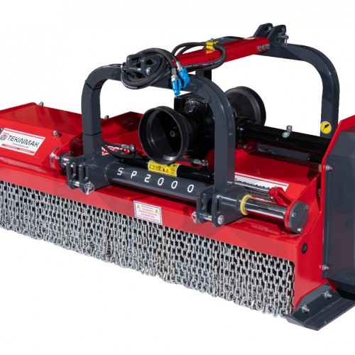 Tekinmak Dragon 2000 Çift Taraflı Hidrolik Kaydırmalı Dal ve Sap Parçalama Makinası 200 cm – Profesyonel Bahçe ve Tarla Tipi Parçalayıcı